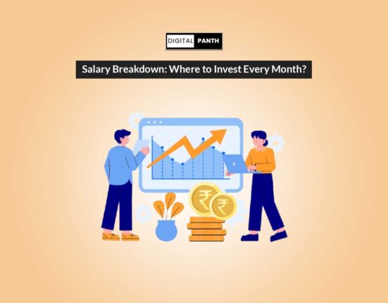 Salary breakdown showing where to invest money every month